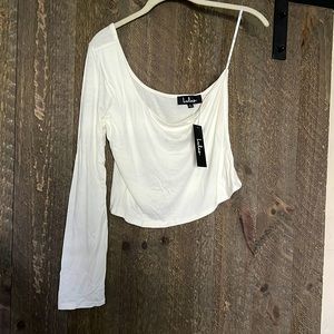 Lulus One Sleeve Crop
